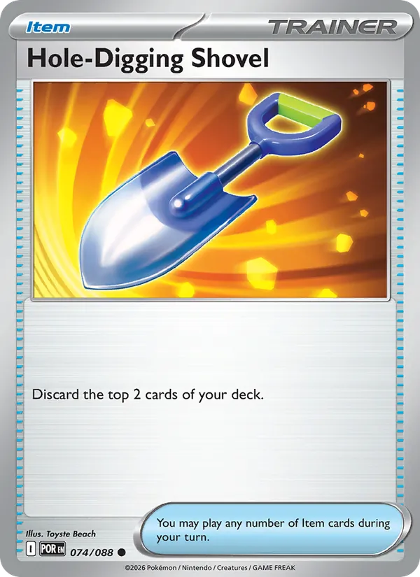 Hole-Digging Shovel — Perfect Order #074 (Pokémon TCG card)