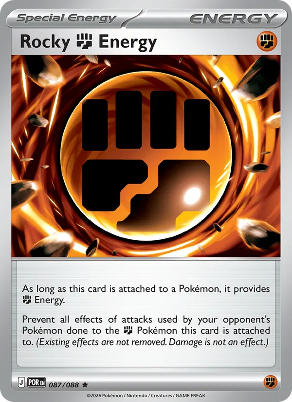 Rocky Fighting Energy — Perfect Order #087 (Pokémon TCG card)