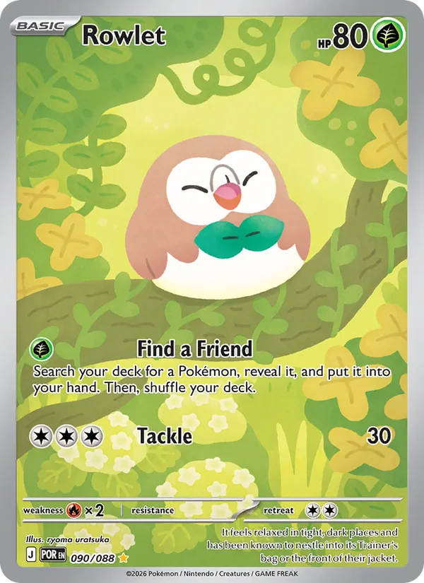 Rowlet — Perfect Order #090 (Pokémon TCG card)