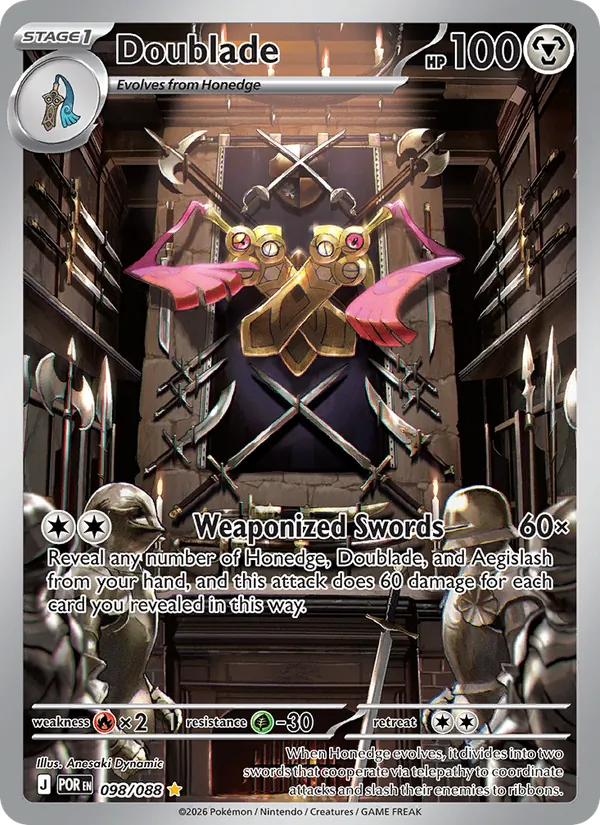 Doublade — Perfect Order #098 (Pokémon TCG card)