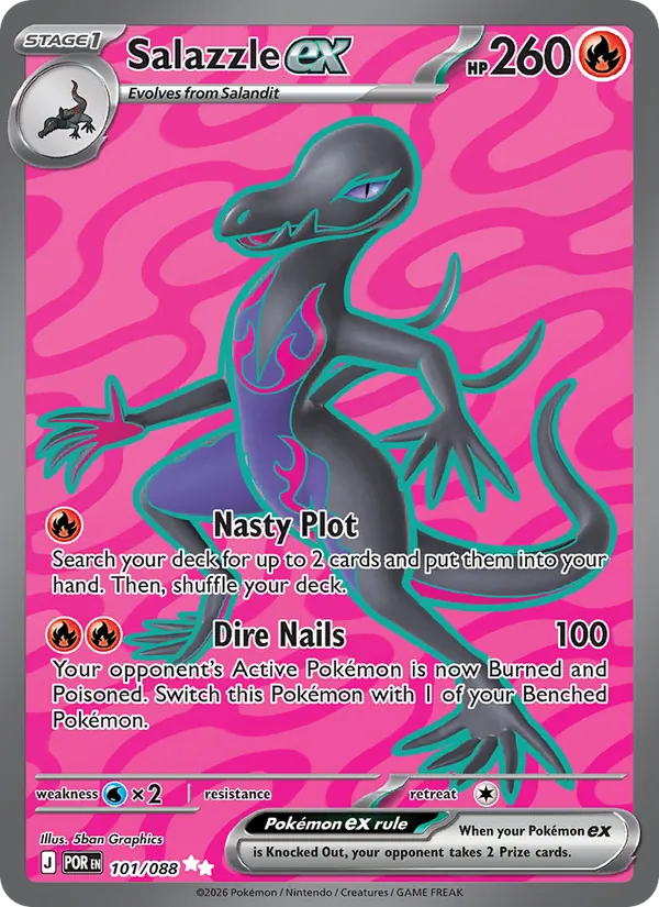 Salazzle ex — Perfect Order #101 (Pokémon TCG card)