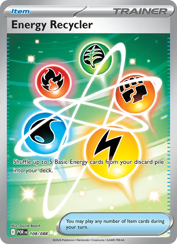 Energy Recycler — Perfect Order #108 (Pokémon TCG card)