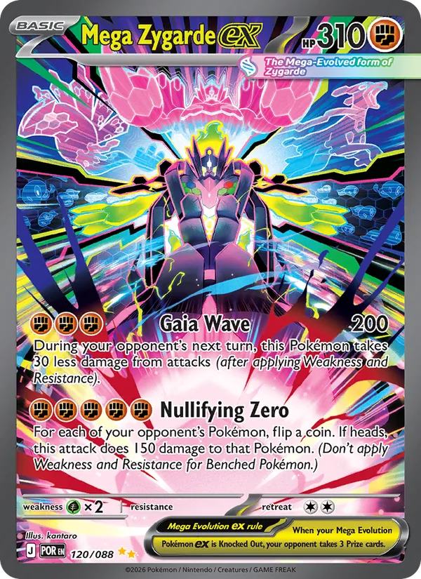 Mega Zygarde ex — Perfect Order #120 (Pokémon TCG card)