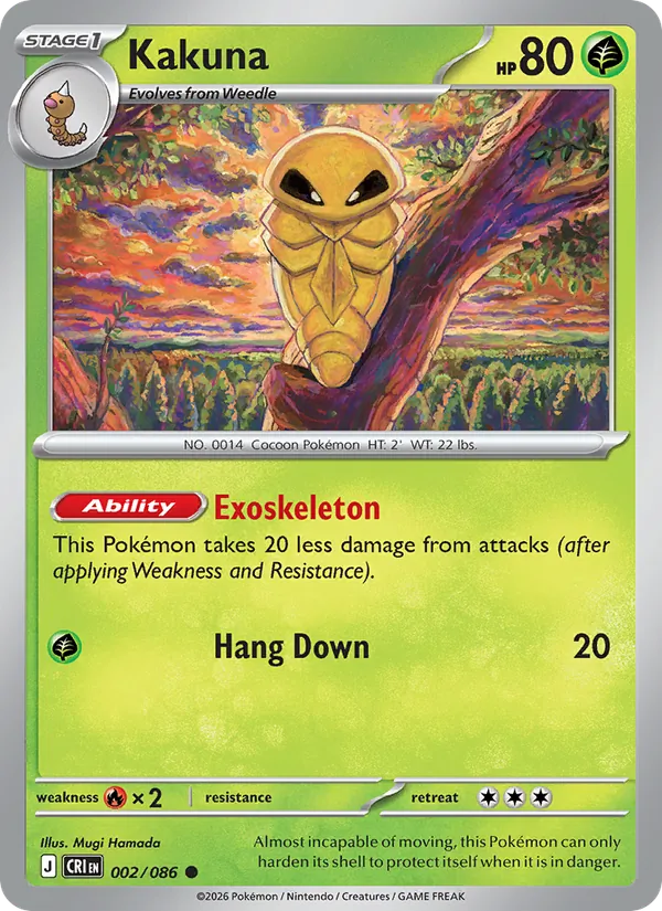 Kakuna — Chaos Rising #002 (Pokémon TCG card)