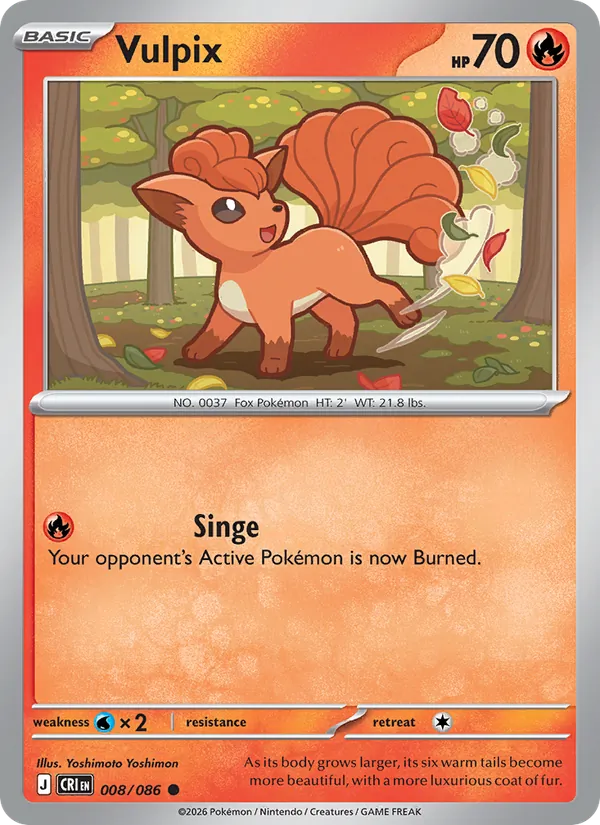 Vulpix — Chaos Rising #008 (Pokémon TCG card)