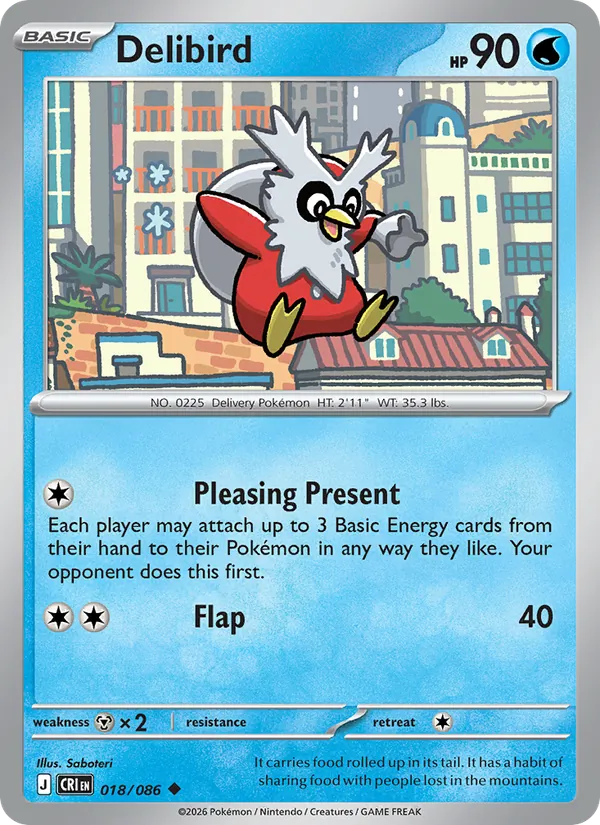 Delibird — Chaos Rising #018 (Pokémon TCG card)