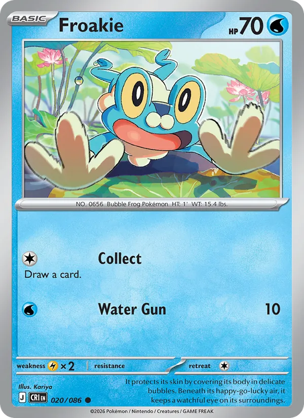 Froakie — Chaos Rising #020 (Pokémon TCG card)