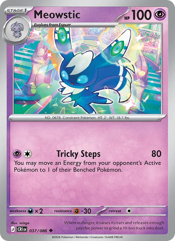 Meowstic — Chaos Rising #037 (Pokémon TCG card)