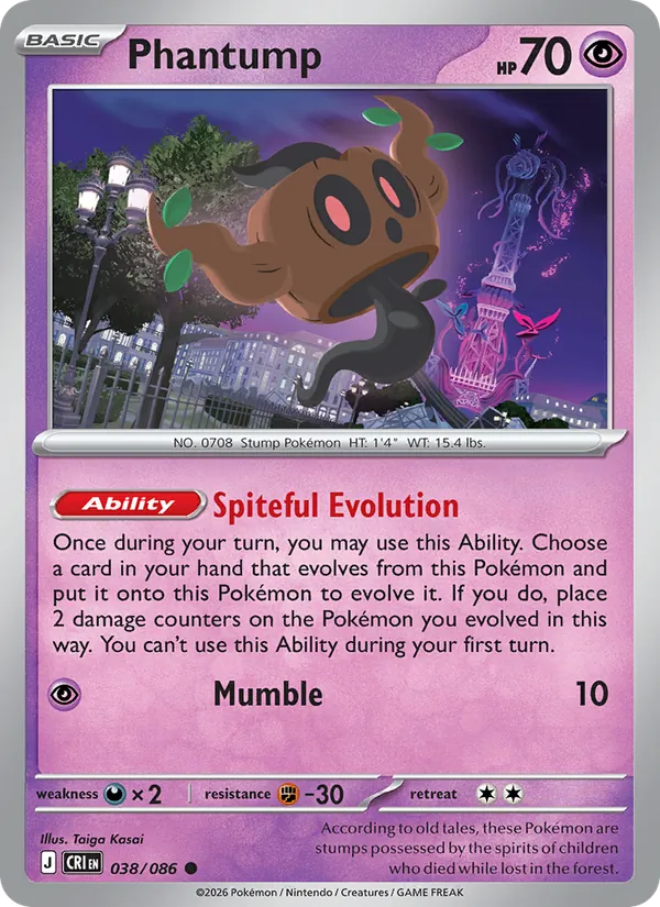Phantump — Chaos Rising #038 (Pokémon TCG card)