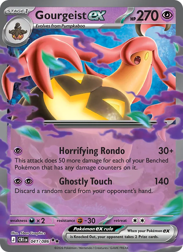 Gourgeist ex — Chaos Rising #041 (Pokémon TCG card)