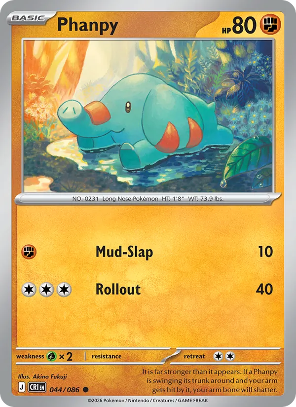 Phanpy — Chaos Rising #044 (Pokémon TCG card)