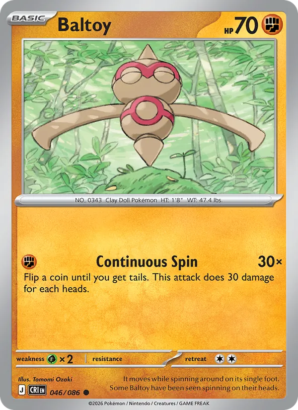 Baltoy — Chaos Rising #046 (Pokémon TCG card)