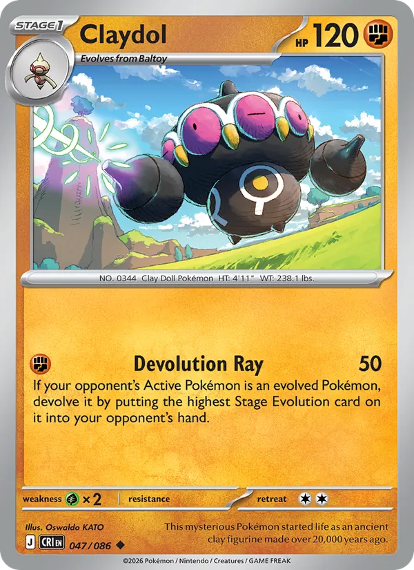 Claydol — Chaos Rising #047 (Pokémon TCG card)