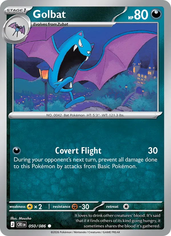 Golbat — Chaos Rising #050 (Pokémon TCG card)