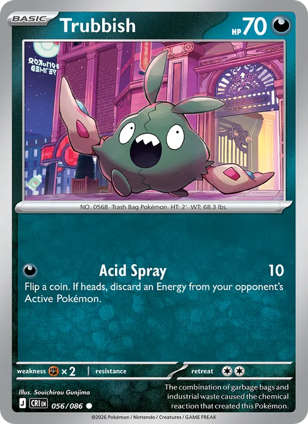 Trubbish — Chaos Rising #056 (Pokémon TCG card)