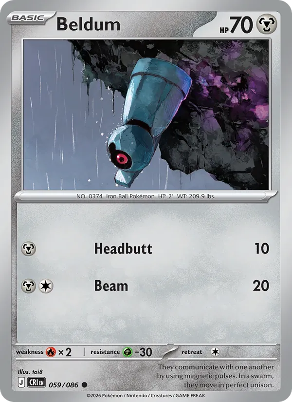 Beldum — Chaos Rising #059 (Pokémon TCG card)