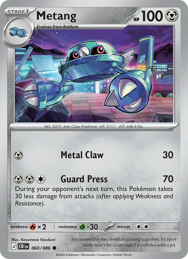 Metang — Chaos Rising #060 (Pokémon TCG card)