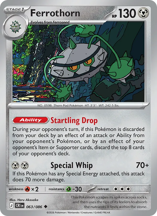Ferrothorn — Chaos Rising #063 (Pokémon TCG card)