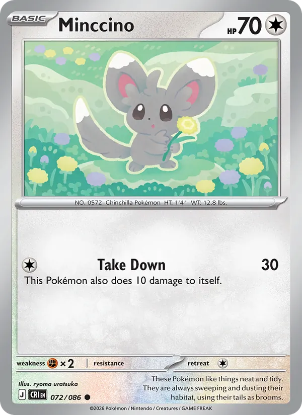 Minccino — Chaos Rising #072 (Pokémon TCG card)