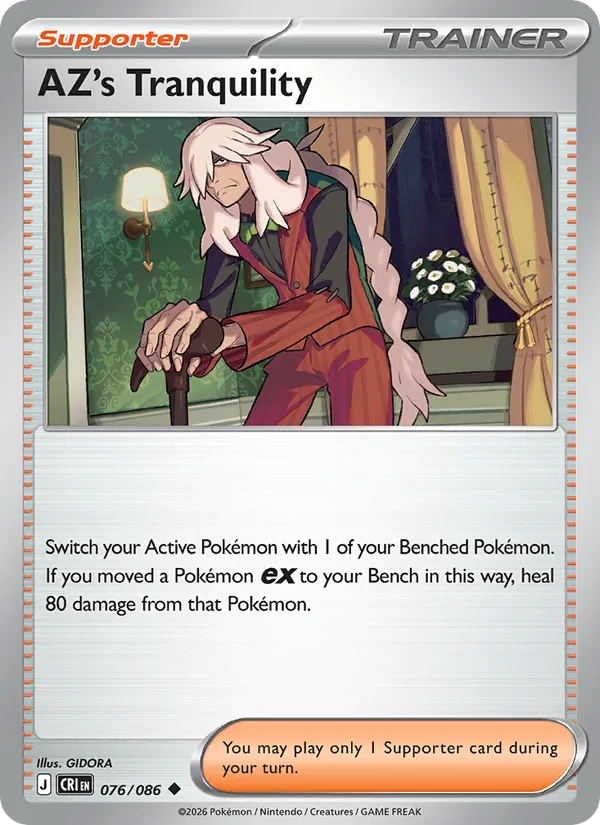 AZ's Tranquility — Chaos Rising #076 (Pokémon TCG card)
