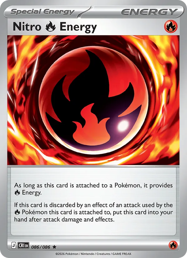 Nitro Fire Energy — Chaos Rising #086 (Pokémon TCG card)