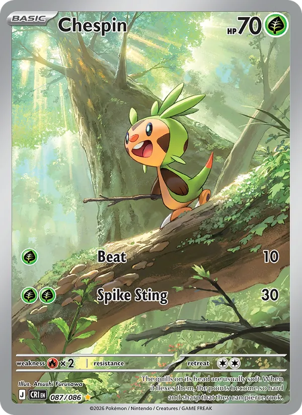 Chespin — Chaos Rising #087 (Pokémon TCG card)
