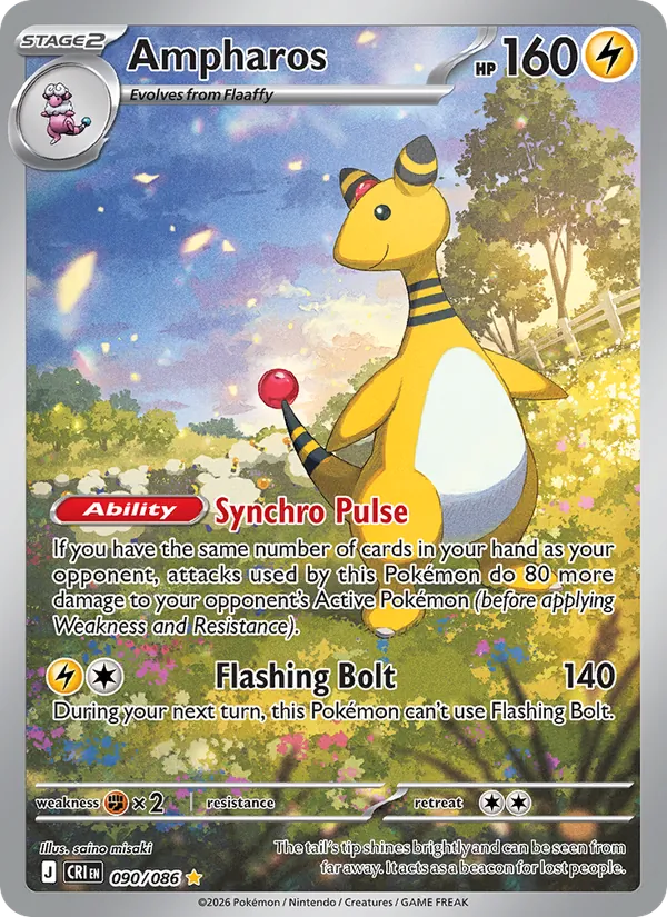 Ampharos — Chaos Rising #090 (Pokémon TCG card)