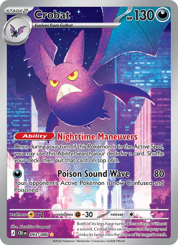 Crobat — Chaos Rising #093 (Pokémon TCG card)
