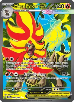 Mega Pyroar ex (Chaos Rising #099)