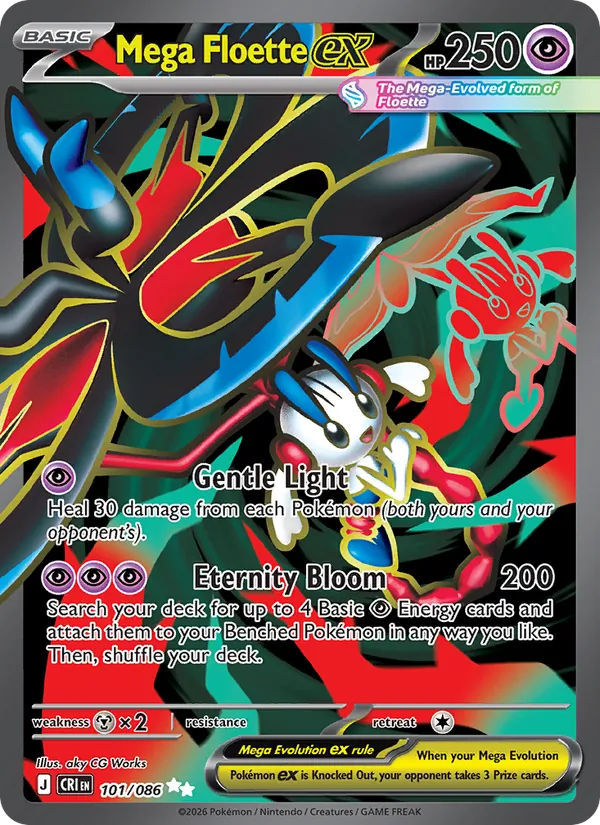 Mega Floette ex — Chaos Rising #101 (Pokémon TCG card)