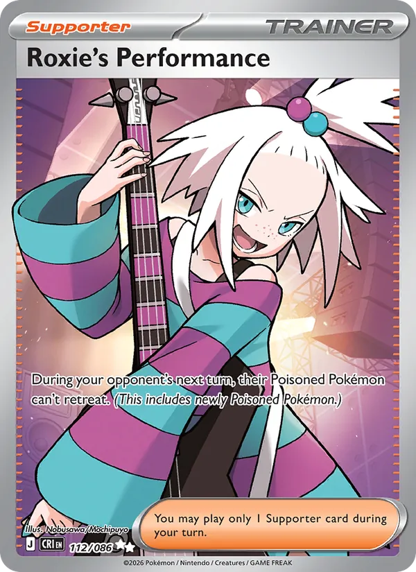 Roxie's Performance — Chaos Rising #112 (Pokémon TCG card)