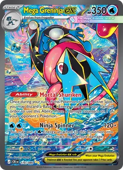 Mega Greninja ex (Chaos Rising #116)