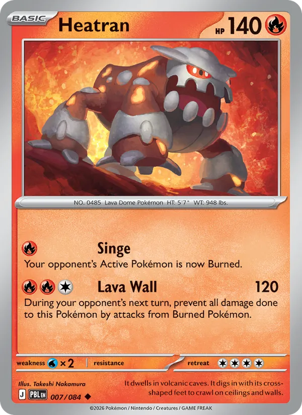 Heatran — Pitch Black #007 (Pokémon TCG card)