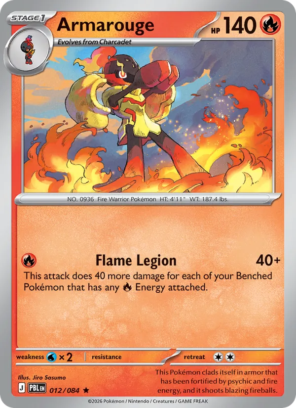 Armarouge — Pitch Black #012 (Pokémon TCG card)