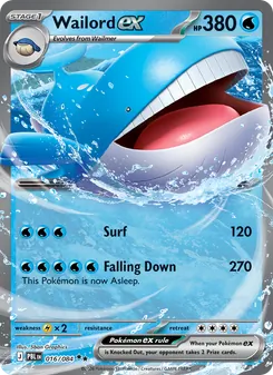 Wailord ex (Pitch Black #016)