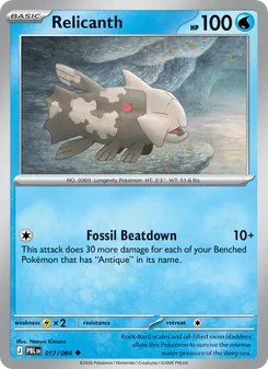 Relicanth (Pitch Black #017)