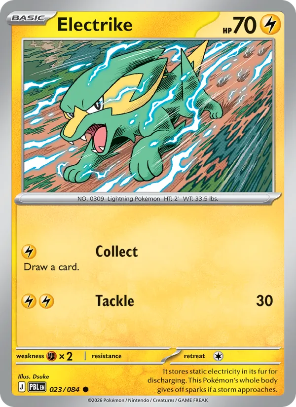 Electrike — Pitch Black #023 (Pokémon TCG card)