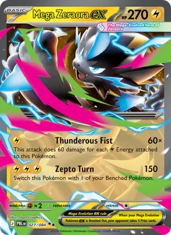Mega Zeraora ex (Pitch Black #027)