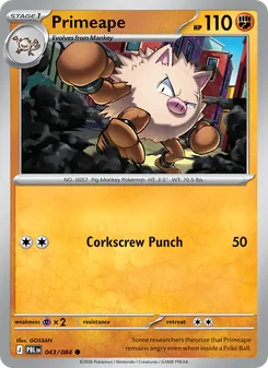 Primeape (Pitch Black #043)