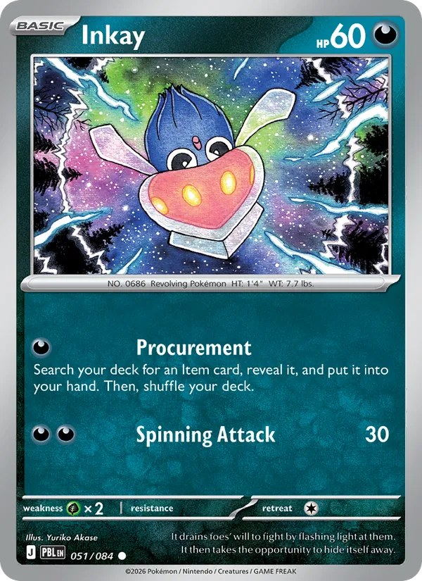 Inkay — Pitch Black #051 (Pokémon TCG card)