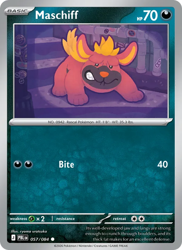 Maschiff — Pitch Black #057 (Pokémon TCG card)