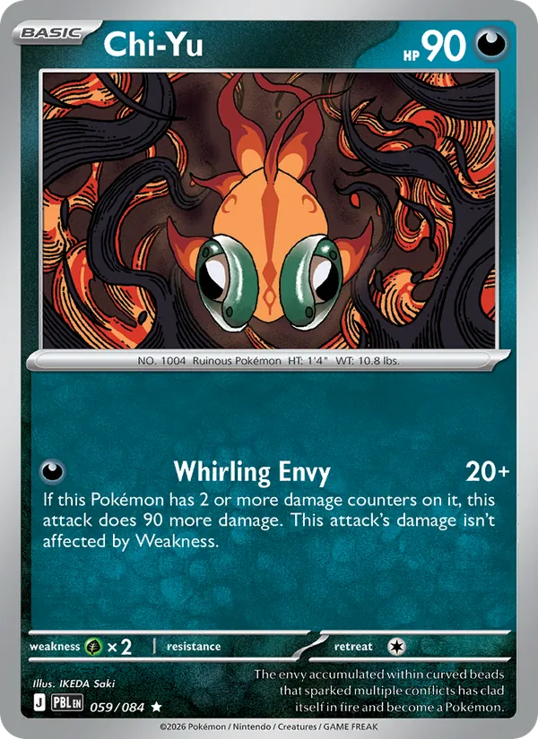 Chi-Yu — Pitch Black #059 (Pokémon TCG card)