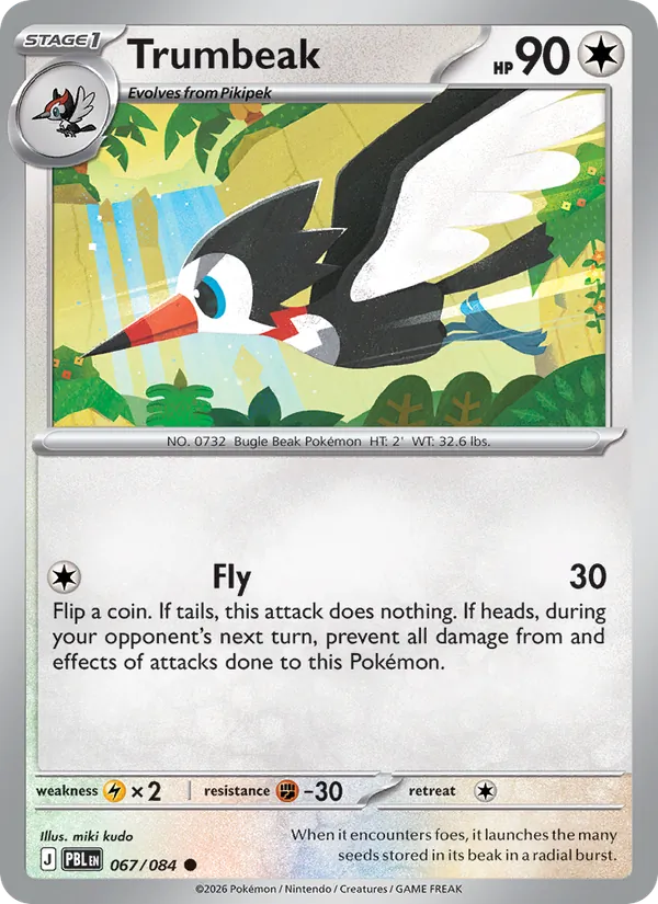 Trumbeak — Pitch Black #067 (Pokémon TCG card)