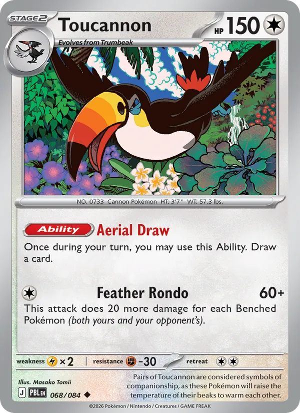 Toucannon — Pitch Black #068 (Pokémon TCG card)