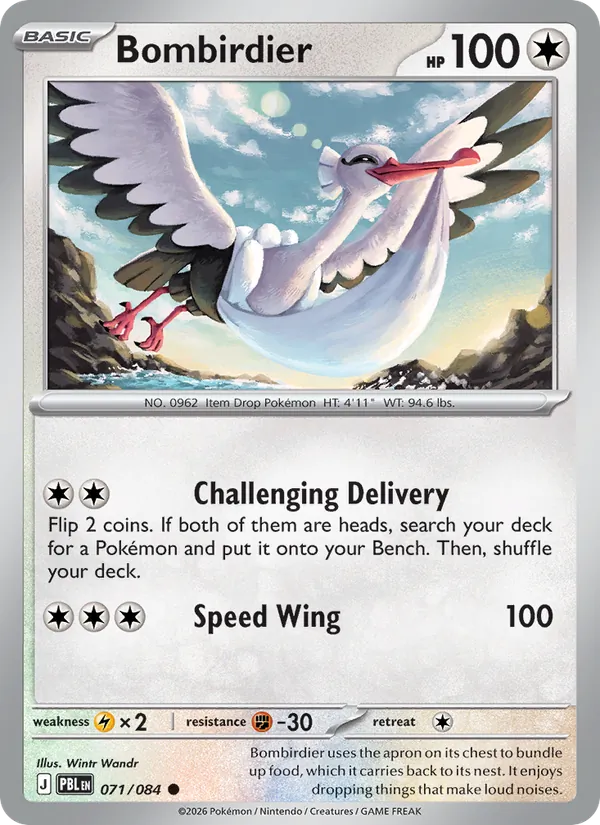 Bombirdier — Pitch Black #071 (Pokémon TCG card)
