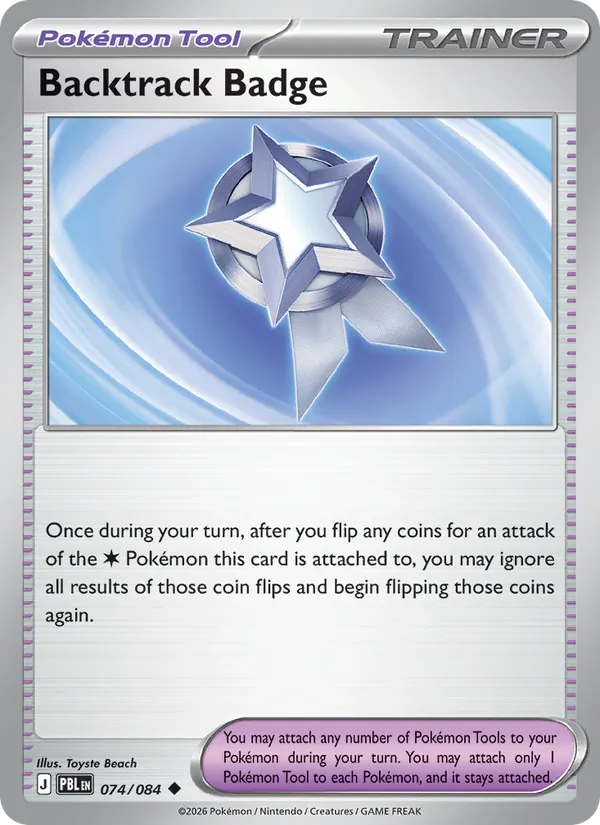 Backtrack Badge — Pitch Black #074 (Pokémon TCG card)