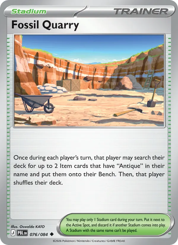 Fossil Quarry — Pitch Black #076 (Pokémon TCG card)