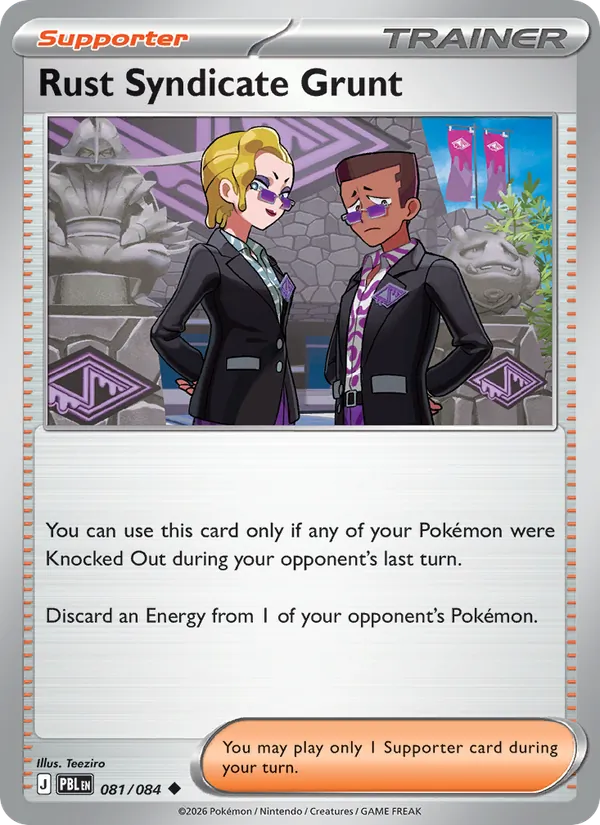 Rust Syndicate Grunt — Pitch Black #081 (Pokémon TCG card)