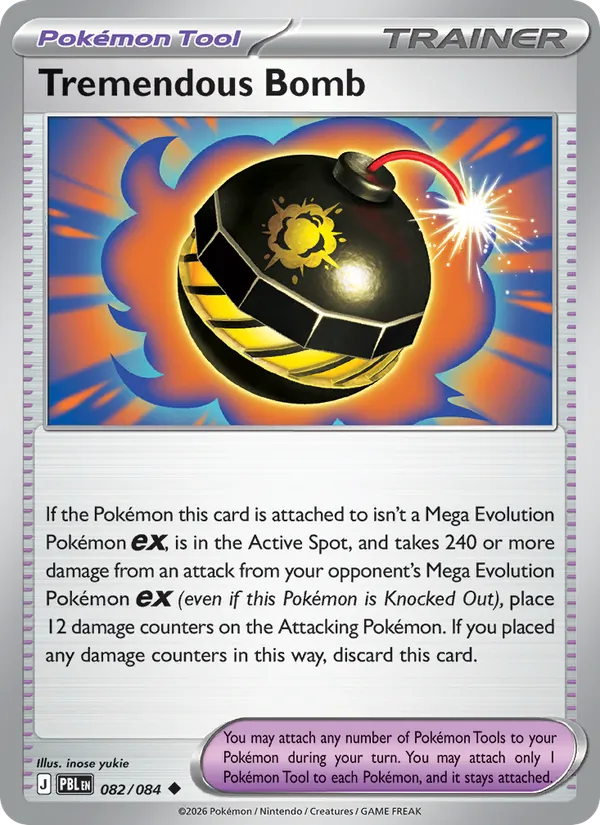 Tremendous Bomb — Pitch Black #082 (Pokémon TCG card)