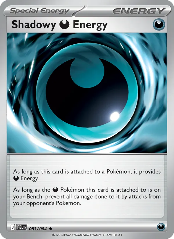 Shadowy Darkness Energy — Pitch Black #083 (Pokémon TCG card)